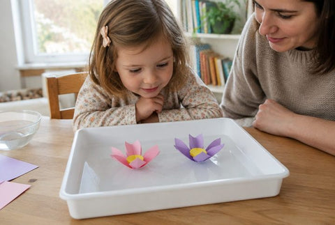 Les fleurs de papier qui s’ouvrent